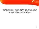 Bài giảng Tiến trình giao tiếp trong một hoạt động bán hàng