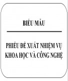 Phiếu đề xuất nhiệm vụ khoa học và công nghệ