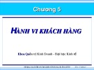 Bài giảng Marketing - Chương 5(tt): Hành vi khách hàng
