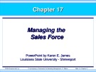 Bài giảng Marketing - Chương 17: Managing the sales force