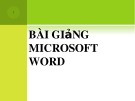 Bài giảng Microsoft Word (slide)