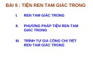 Bài giảng Thực hành tiện: Bài 9 – ĐH Sư phạm Kỹ thuật TP. HCM