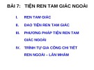 Bài giảng Thực hành tiện: Bài 7 – ĐH Sư phạm Kỹ thuật TP. HCM