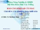 Bài thuyết trình: Các phương pháp tưới trên rau