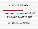 Bài giảng Kinh tế vĩ mô 1: Chương 9 - ThS. Nguyễn Thị Hồng