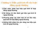 Bài giảng Chính sách thương mại quốc tế - Chương 4: Hiệu quả kinh tế của hoạt động ngoại thương