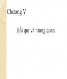 Bài giảng Nguyên lý thống kê kinh tế (ĐH KTQD) - Chương 5: Hồi qui và tương quan