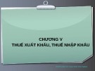 Bài giảng Thuế và hệ thống thuế tại Việt Nam: Chương 5 - Nguyễn Thu Hằng