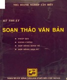 Phương pháp soạn thảo văn bản pháp quy, hành chính, hợp đồng kinh tế, hợp đồng dân sự: Phần 1