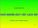 Bài giảng Những nguyên lý cơ bản của chủ nghĩa Mác-Lênin: Chương 3 (phần 2) - TS. Nguyễn Văn Ngọc