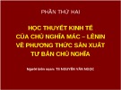 Bài giảng Những nguyên lý cơ bản của chủ nghĩa Mác-Lênin: Chương 4 - TS. Nguyễn Văn Ngọc