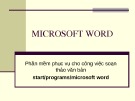 Bài giảng Microsoft word ( 61 slide)