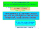 Bài giảng Tuyên truyền, giáo dục phẩm chất, đạo đức phụ nữ việt nam thời kỳ công nghiệp hóa, hiện đại hóa đất nước