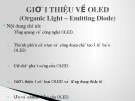 Bài giảng Giới thiệu về OLED (Organic Light – Emitting Diode)