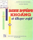 Vận chuyển dinh dưỡng khoáng ở thực vật: Phần 2