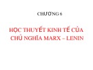 Bài giảng Lịch sử các học thuyết kinh tế: Chương 6 - TS. Nguyễn Tấn Phát