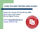 Bài giảng Phân tích môi trường kinh doanh: Bài 2(D) - Dương Thị Hoài Nhung