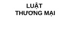 Bài giảng Luật thương mại