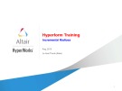 Hyperform training: Incremental radioss