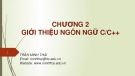 Bài giảng Kỹ thuật lập trình cơ bản: Chương 2 – Trần Minh Thái