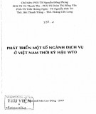 Việt Nam thời kỳ hậu WTO và Phát triển một số ngành dịch vụ: Phần 2