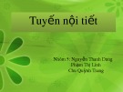 Bài thuyết trình: Tuyến nội tiết