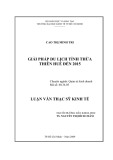 Luận văn Thạc sĩ Kinh tế: Giải pháp du lịch tỉnh Thừa Thiên Huế đến 2015