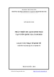 Luận văn Thạc sĩ Kinh tế: Phát triển du lịch sinh thái tại vườn quốc gia Tam Đảo