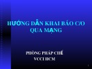 Bài giảng Hướng dẫn khai báo C/O qua mạng