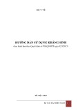 Hướng dẫn sử dụng kháng sinh - PGS.TS. Nguyễn Thị Xuyên (chủ biên)
