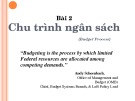Bài giảng Tài chính công: Bài 1 - Chu trình ngân sách