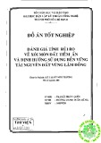 Đồ án tốt nghiệp: Đánh giá tính rủi ro về xói mòn đất tiềm ẩn và định hướng sử dụng bền vững tài nguyên đất vùng Lâm Đồng