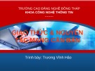 Bài giảng Giao thức & nguyên tắc mạng căn bản - Trương Vĩnh Hảo