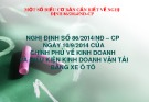 Bài giảng Nghị định số 86/2014/NĐ–CP ngày 10/9/2014 của Chính phủ về kinh doanh và điều kiện kinh doanh vận tải bằng xe ôtô