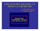 Bài giảng Chẩn đoán hình ảnh trong các bệnh lý của hệ tiết niệu - BS. Nguyễn Văn Thành