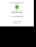 Bài giảng Kinh tế vĩ mô - Tôn Thất Đào
