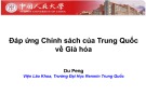 Đáp ứng chính sách của Trung Quốc về già hóa -
