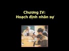 Bài giảng Chương 4: Hoạch định nhân sự