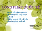 Bài giảng Công pháp quốc tế - Trương Thùy Linh, Trần Thị Ngọc Linh