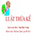 Bài giảng Luật Thừa kế - Ngô Huy Cương
