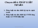 Bài giảng Chuyên đề 6: Pháp luật tư sản - ThS. Phạm Thị Phương Thảo