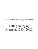 Bài tiểu luận: Khủng hoảng nợ Argentina 2001-2002