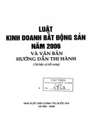 Văn bản hướng dẫn thi hành Luật kinh doanh bất động sản năm 2006: Phần 1