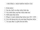 Bài giảng Chương 3: Bảo hiểm thân tàu