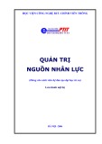 Quản trị nguồn nhân lực - TS. Hà Văn Hội