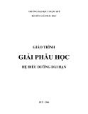 Giáo trình Giải phẫu học: Phần 1