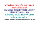 Bài giảng Kỹ năng tiếp xúc cử tri và tiếp công dân, kỹ năng thuyết trình, chất vấn và thảo luận, kỹ năng thẩm tra và giám sát ngân sách