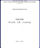 Giáo trình Kinh tế lượng (Giáo trình đào tạo từ xa): Phần 2