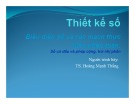 Bài giảng Thiết kế số: Chương 5 (Phần 2) - TS. Hoàng Mạnh Thắng