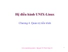 Bài giảng Hệ điều hành UNIX-Linux: Chương 4 - Nguyễn Trí Thành